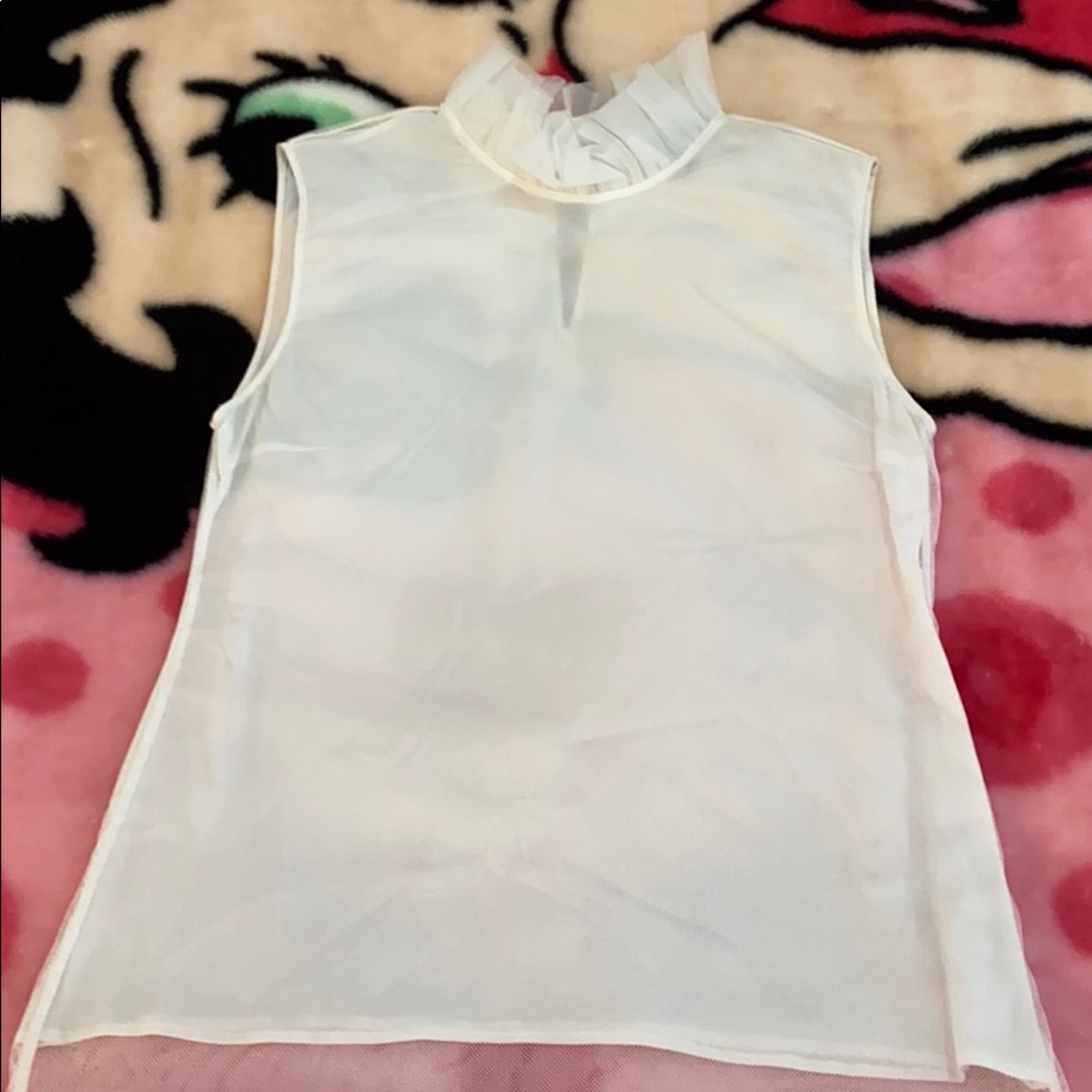 Burberry high neck tank blouse